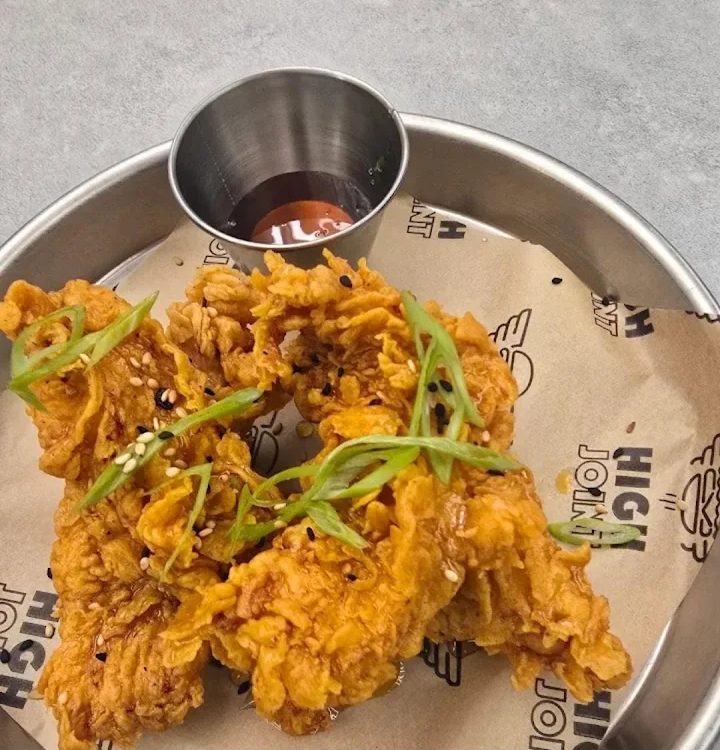 Photo from tatenda bvumbi: hot honey chicken strips with a dipping sauce